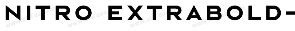 Nitro ExtraBold字体转换